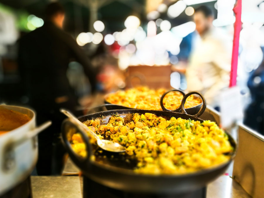 Yellow Curry dish in India