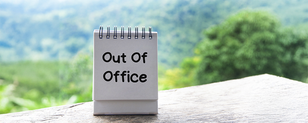 Out of office sign