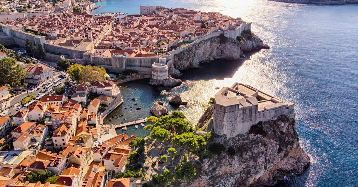 Aerial view of Croatia
