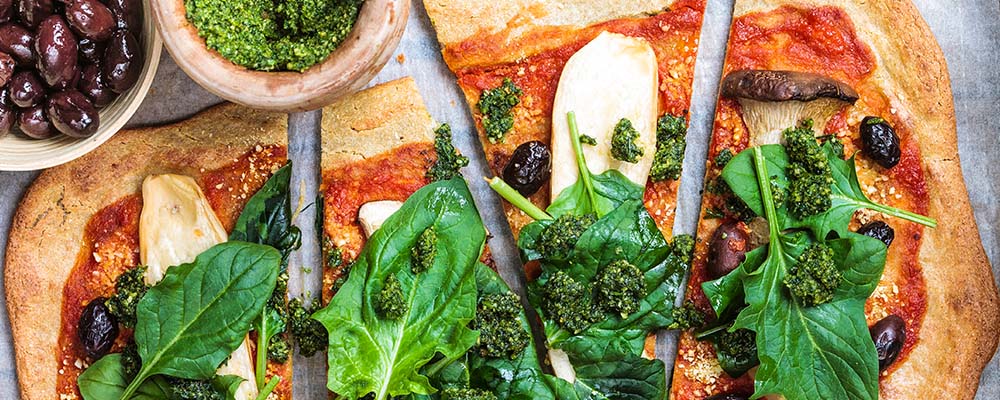 Sliced pizza