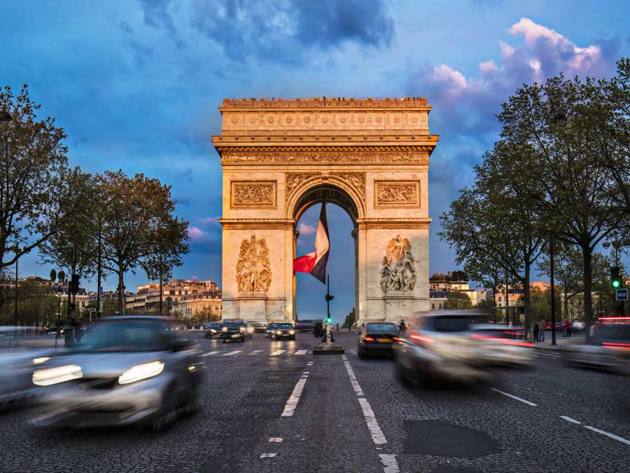 Arc de Triomphe in Paris, France